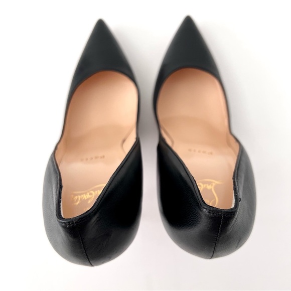 New CHRISTIAN LOUBOUTIN | So Kate 120 Black Leather Pointed Pumps Stilettos 40.5 - Picture 7 of 15